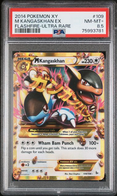 M Kangaskhan EX Flashfire 109/106 PSA 8.5