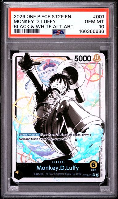 Monkey.D.Luffy Parallel Starter Deck Egghead ST29-001 PSA 10