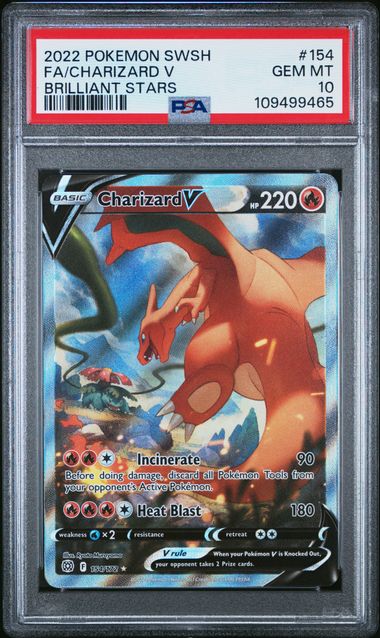 Charizard V Brilliant Stars 154/172 PSA 10