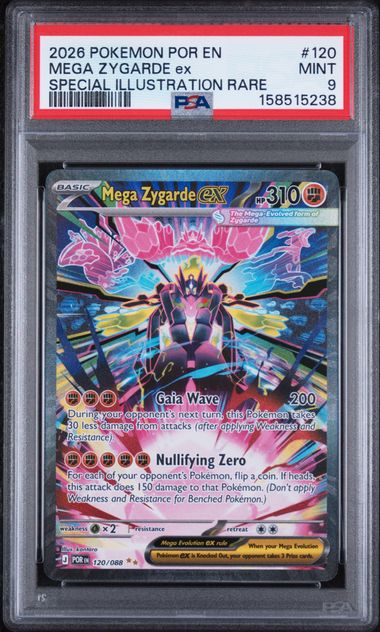 Mega Zygarde EX Special Illustration Rare Perfect Order 120/088 PSA 9