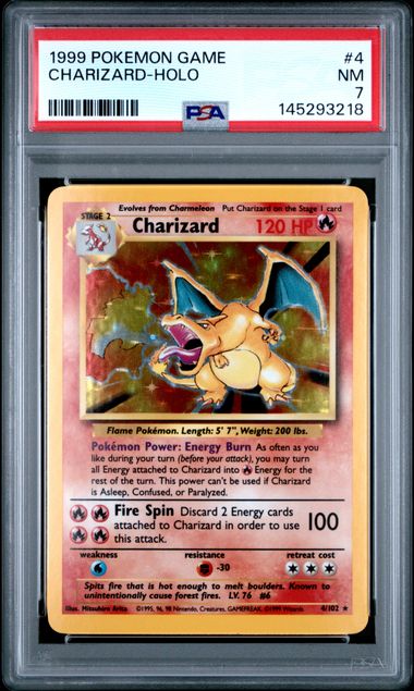 Charizard Base Set 4/102 PSA 7
