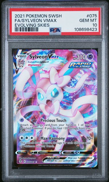 Sylveon VMAX Evolving Skies 075/203 PSA 10