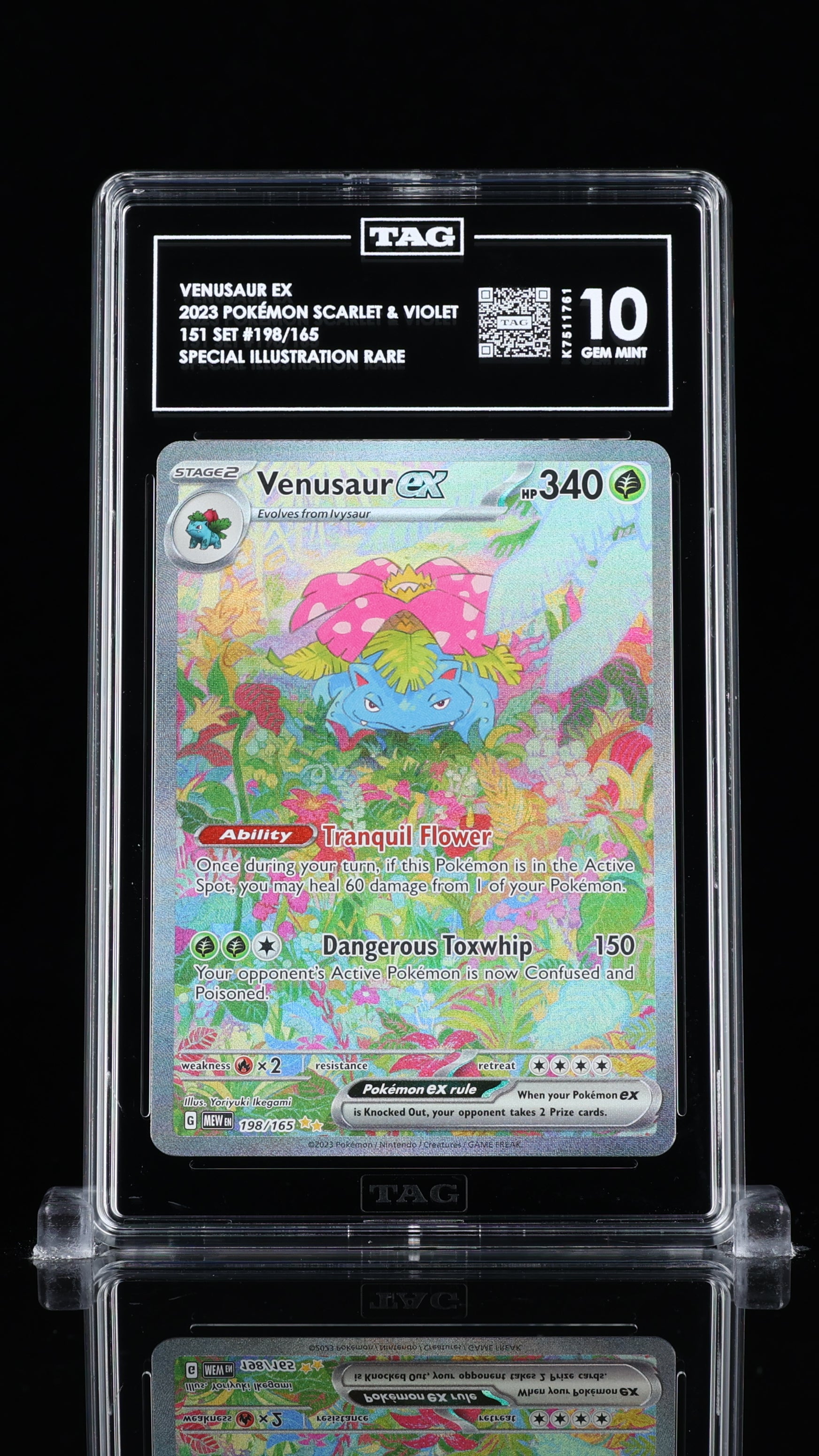 Venusaur ex Pokemon 151 198/165 TAG 10