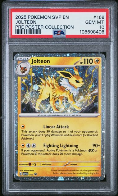 Jolteon Promo SVP 169 PSA 10