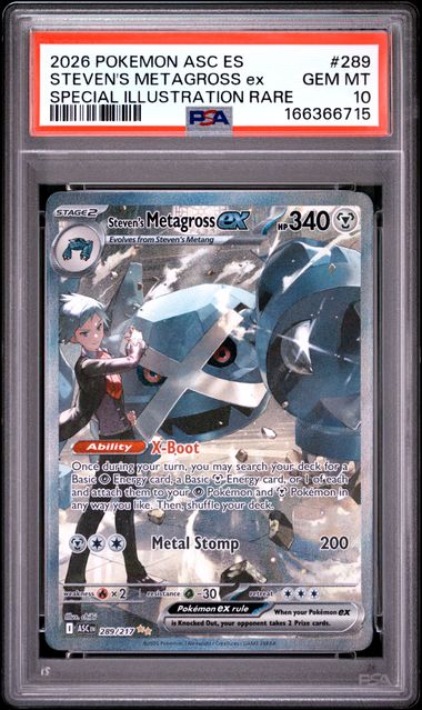 Steven's Metagross SIR ME Ascended Heroes 289/217 PSA 10