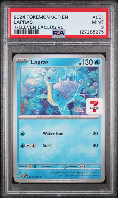 Lapras 031/142  7-Eleven Promo PSA 9