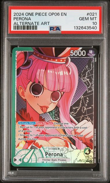 Perona Alternate Art OP06 Wings of the Captain OP06-021 PSA 10