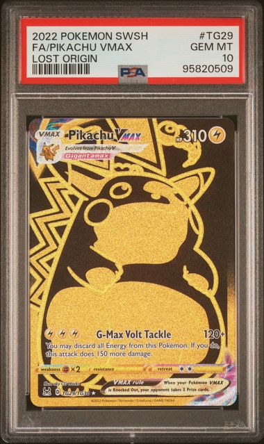 PIKACHU VMAXC LOST ORIGIN TG29/TG30