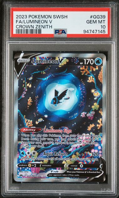 Lumineon V Crown Zenith GG39/GG70 PSA 10