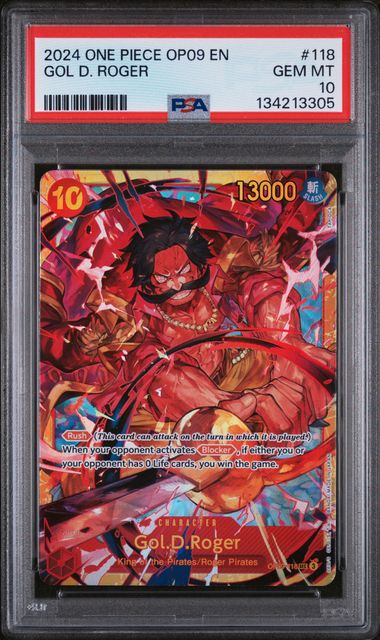 Gol.D.Roger Emperors in the New World OP09-118 PSA 10