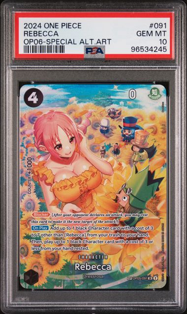 One Piece: Rebecca Special Alternate Art OP05-091 PSA 10