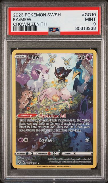 Mew Crown Zenith GG10/GG70 PSA 9