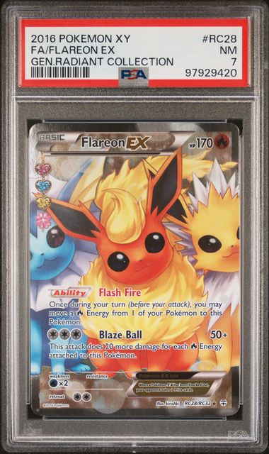 Flareon EX Generations RC28/RC32 PSA 7