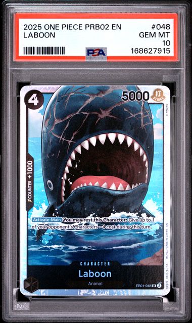 Laboon SR Premium Booster - The Best Vol.2 One Piece EB01-048 PSA 10
