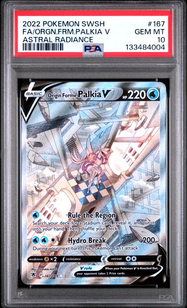 Origin Forme Palkia V Astral Radiance 167/189 PSA 10