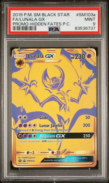 Pokemon: Lunala GX Promo SM103a PSA 9