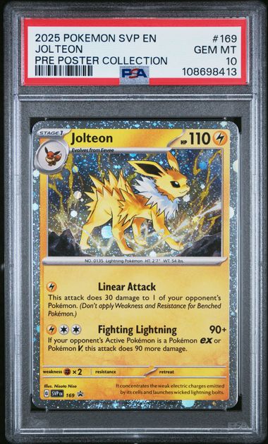 Jolteon Promo SVP 169 PSA 10