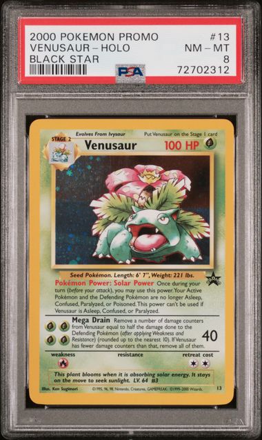 Venusar WotC Black Star Promo 13 PSA 8