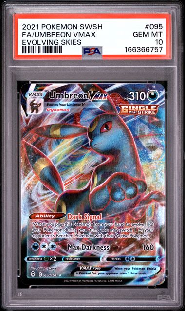 Umbreon VMAX Evolving Skies 095/203 PSA 10