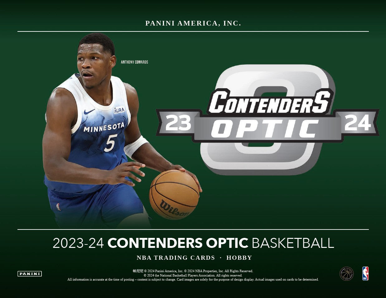 2023/24 Panini Contenders Optic Basketball Hobby Box