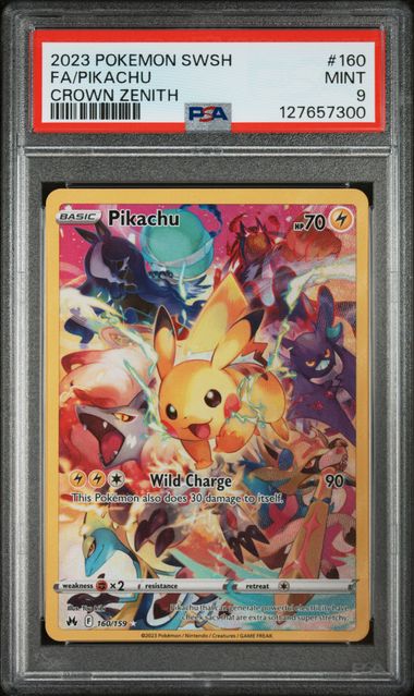Pikachu Crown Zenith 160/159 PSA 9