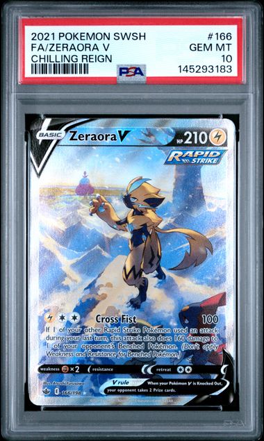 Zeraora V Chilling Reign 166/198 PSA 10