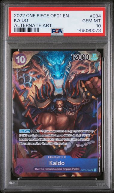 Kaido Alternate Art Romance Dawn OP01-094 PSA 10