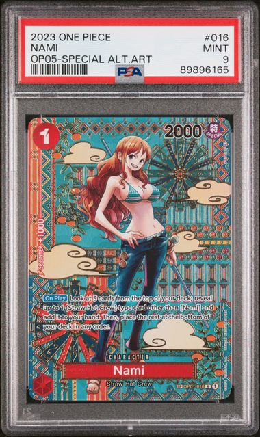 One Piece: Nami Special Alternate Art OP01-016 PSA 9