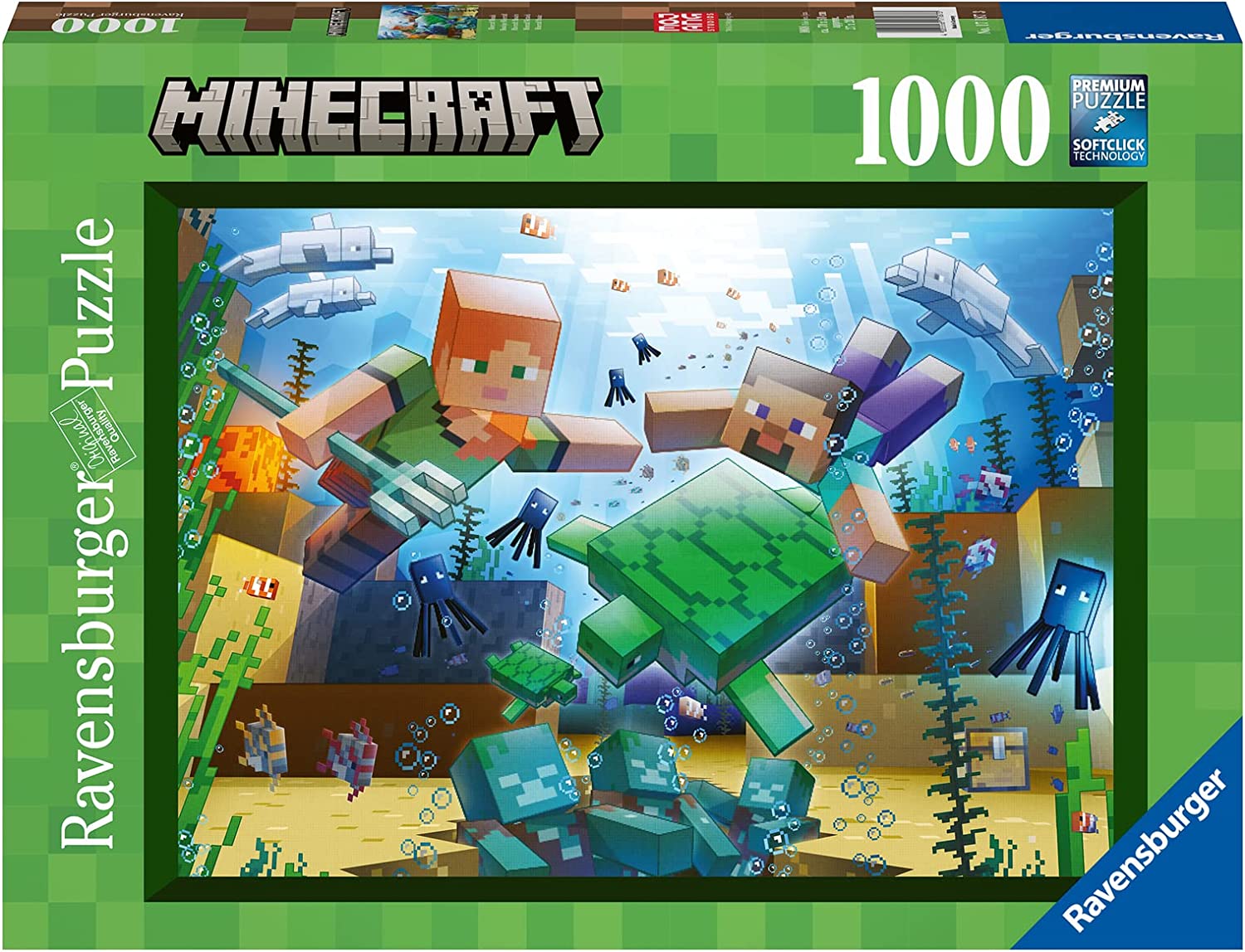 Minecraft Mosaic 1000 Piece Puzzle