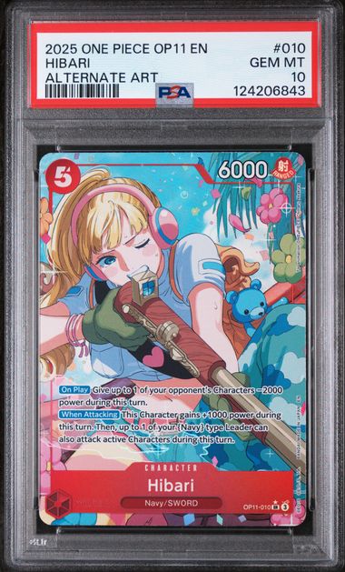 Hibari Alternate Art OP11-010 PSA 10
