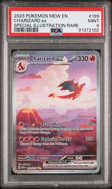 Charizard ex Pokemon 151 199/165 PSA 9