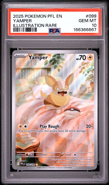 Yamper Illustration Rare ME02 Phantasmal Flames 099/094 PSA 10