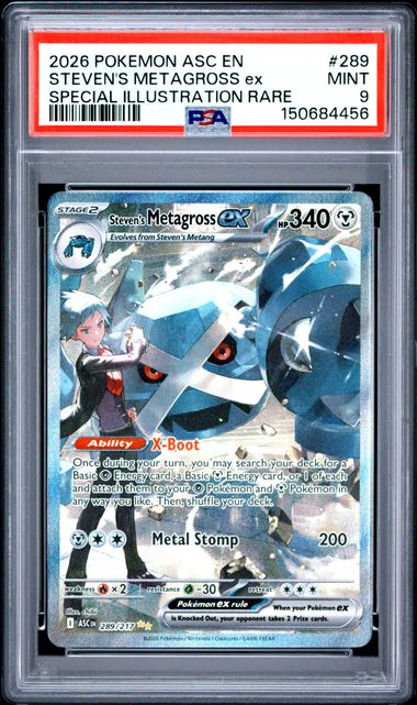 Steven's Metagross ex SIR Ascended Heroes 289/217 PSA 9