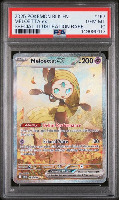 Meloetta ex SIR White Flare 167/086 PSA 10