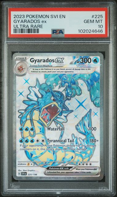 Gyarados Ex Scarlet & Violet Base Set 225/198 PSA 10