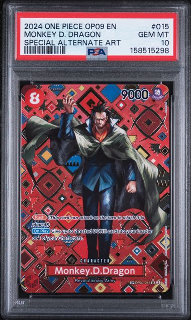 Monkey.D.Dragon Special Alternate Art OP07-015 Emperors In The New World PSA 10
