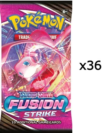 Pokemon: 36 Fusion Strike Loose Booster Packs