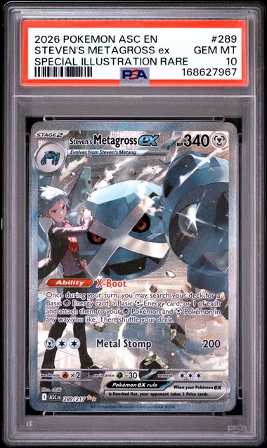 Steven's Metagross SIR ME Ascended Heroes 289/217 PSA 10