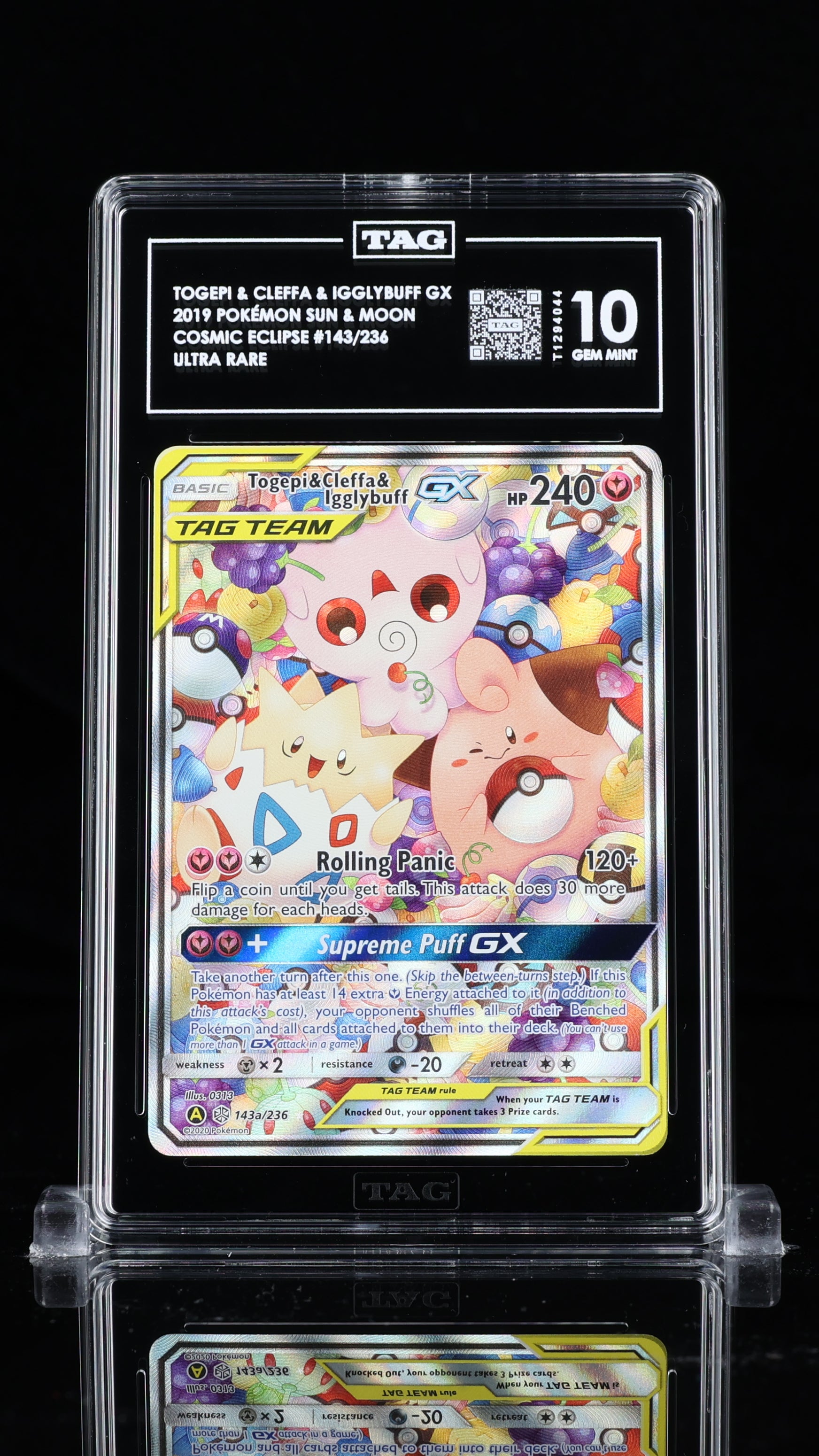 Togepi & Cleffa & Igglybuff GX Promo 143a/236 TAG 10