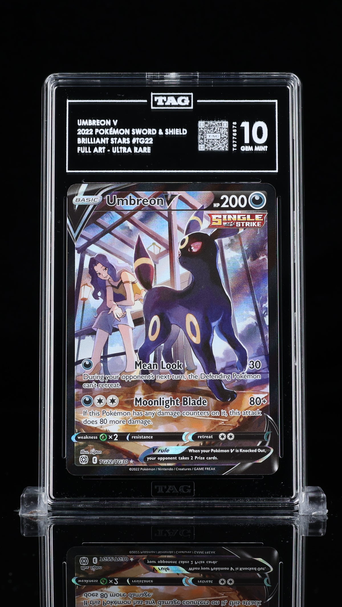 Umbreon V Brilliant Stars Trainer Gallery TG22/TG30 TAG 10