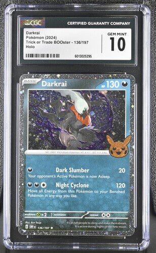 Darkrai Trick or Trade BOOster 136/197 PSA 10