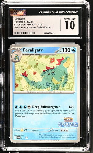 Feraligatr Illustration Contest 2024 Promo SVP 213 CGC 10