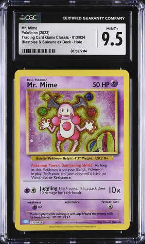Mr. Mime TCG Classic Collection 013/034 CGC 9.5