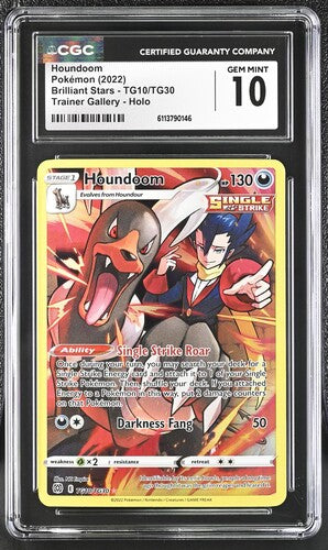 Houndoom Brilliant Stars TG10/TG30 CGC 10