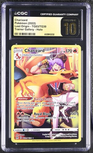 Charizard Lost Origin: Trainer Gallery TG03/TG30 CGC Pristine 10