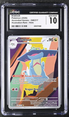 DRAKLOAK IR ASCENDED HEROES 248/217 CGC 10
