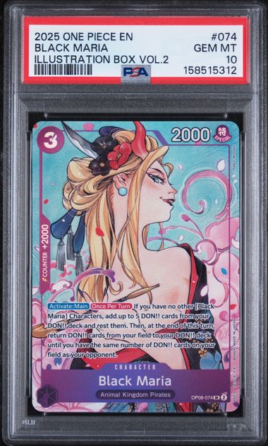 Black Maria OP08-074 Illustration Box Vol.2 PSA 10