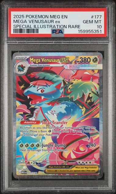 Mega Venusaur ex Mega Evolution 177/132 PSA 10