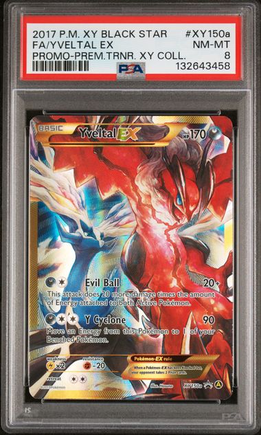 Yveltal EX XY150a Promo PSA 8