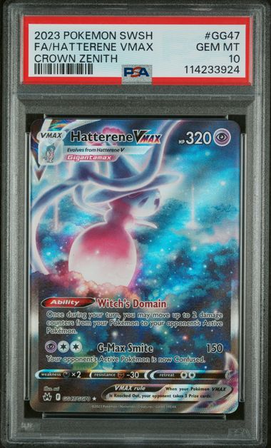 Hatterene VMAX Crown Zenith GG47/GG70 PSA 10